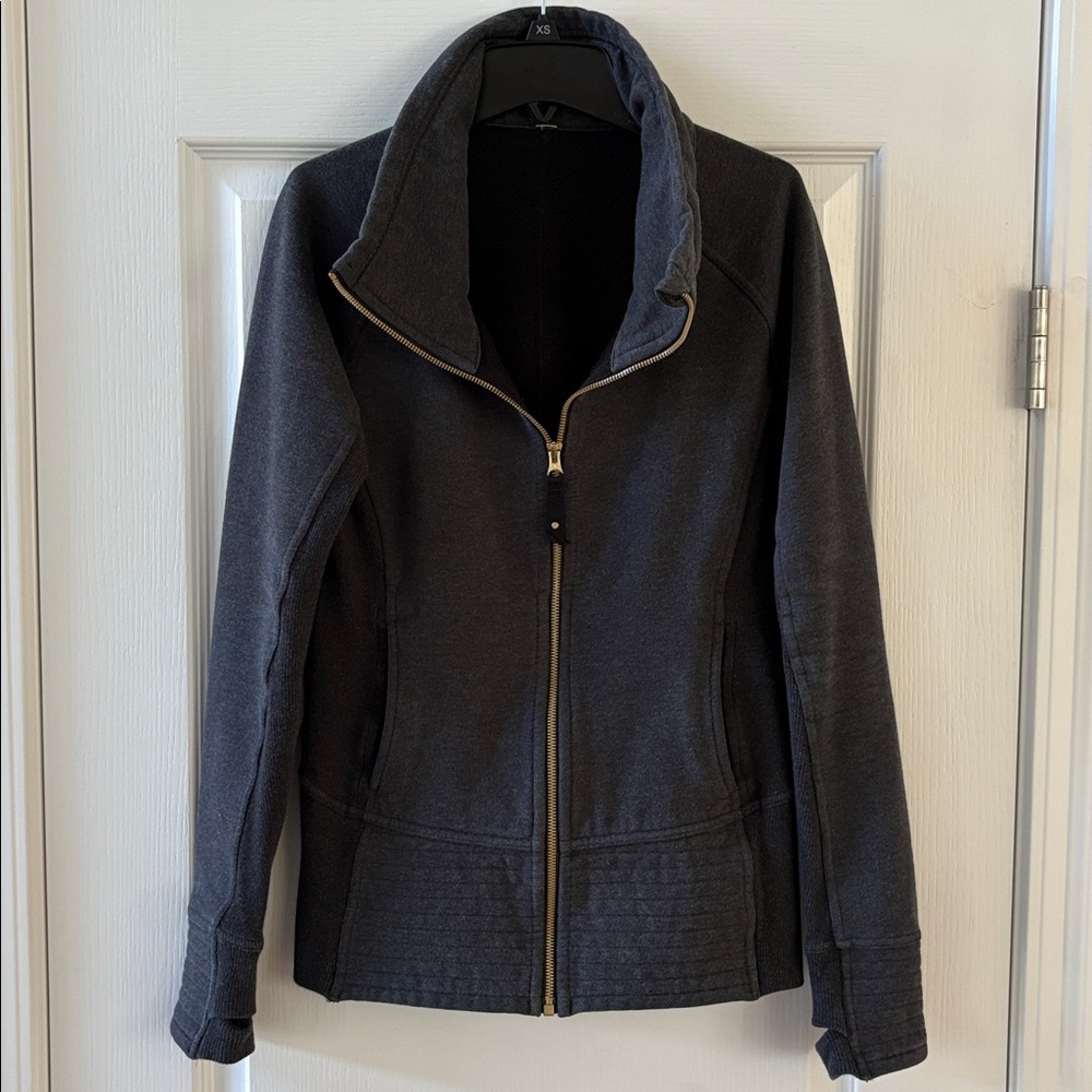 Lululemon Dark Grey Full Zip Sweatshirt